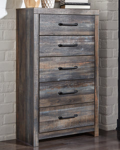 Drystan Full Bookcase Headboard, Dresser, Mirror, Chest and Nightstand