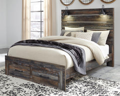 Drystan Queen Panel Bed with 2 Storage Drawers