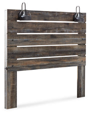 Drystan Queen Panel Headboard Bed with Mirrored Dresser, Chest and Nightstand