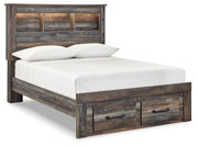 Drystan Full Bookcase Bed with 2 Storage Drawers, Dresser, Mirror and Chest