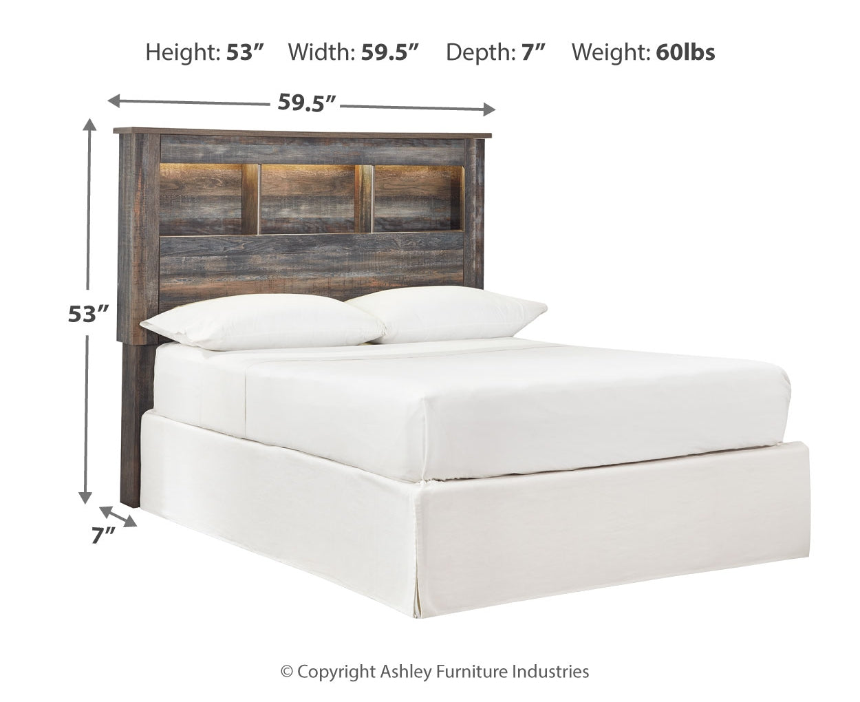 Drystan Full Bookcase Headboard