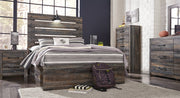 Drystan Full Panel Bed with 4 Storage Drawers