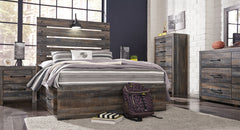 Drystan Full Panel Bed with 4 Storage Drawers