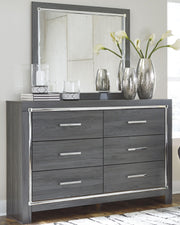 Lodanna Queen Panel Bed with Mirrored Dresser, Chest and Nightstand