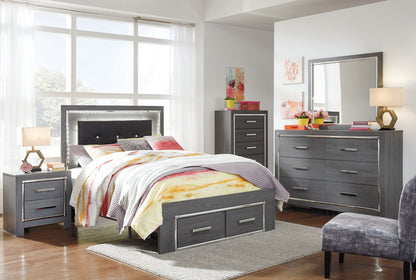 Lodanna Full Panel Bed with 2 Storage Drawers