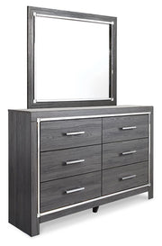 Lodanna Queen Panel Bed with Mirrored Dresser