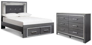 Lodanna Full Panel Storage Bed and Dresser
