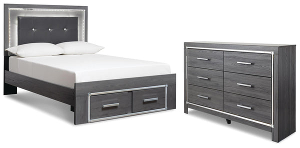Lodanna Full Panel Storage Bed and Dresser