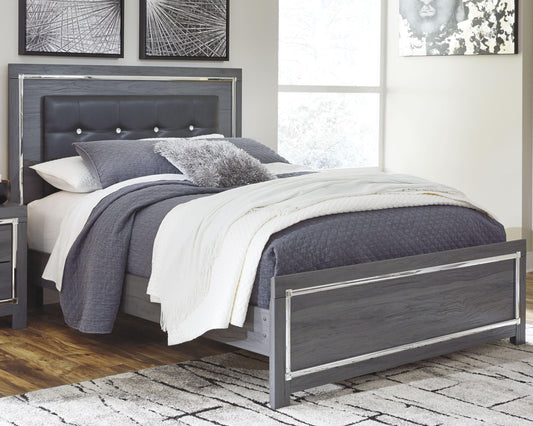 Lodanna Queen Panel Bed with Mirrored Dresser