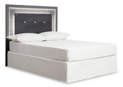 Lodanna Queen/Full Upholstered Panel Headboard Bed with Mirrored Dresser and Chest