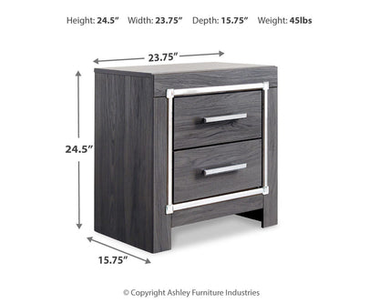 Lodanna Two Drawer Night Stand