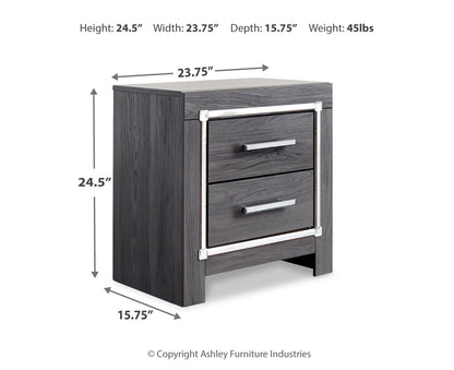 Lodanna Queen/Full Upholstered Panel Headboard Bed with Mirrored Dresser, Chest and Nightstand