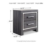 Lodanna Queen Panel Bed with Mirrored Dresser, Chest and Nightstand