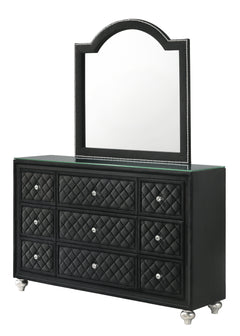 Cameo Dresser Mirror - Black