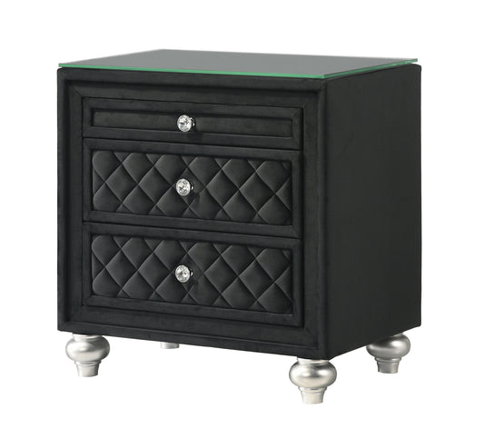 Cameo Night Stand - Black
