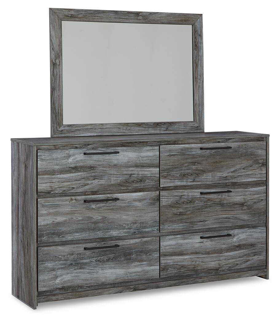 Baystorm Queen Panel Storage Bed, Dresser, Mirror, Chest and Nightstand