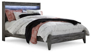 Baystorm Queen Panel Bed with Mirrored Dresser and Nightstand