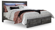Baystorm King Panel Storage Bed, Dresser, Chest and 2 Nightstands