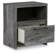 Baystorm Queen Panel Storage Bed, Dresser, Mirror, Chest and Nightstand