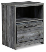 Baystorm Queen Panel Storage Bed and 2 Nightstands