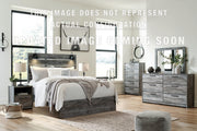 Baystorm Full Panel Bed with 2 Storage Drawers, Dresser, Mirror and Nightstand