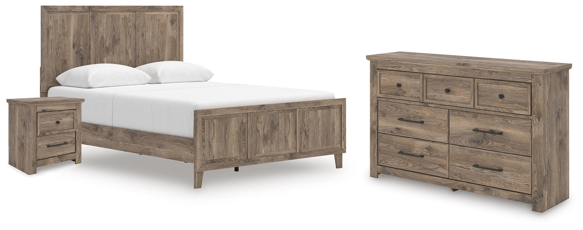 Keithland Queen Panel Bed, Dresser and Nightstand