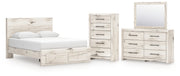 Lawroy Queen Panel Storage Bed, Dresser, Mirror and Chest