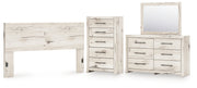 Lawroy King Panel Headboard, Dresser, Mirror and Chest