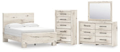 Lawroy Full Panel Bed, Dresser, Mirror and Chest