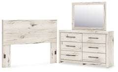 Lawroy Queen Panel Headboard, Dresser and Mirror