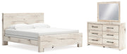 Lawroy King Panel Bed, Dresser and Mirror