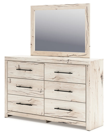 Lawroy Queen Panel Bed, Dresser, Mirror and Nightstand