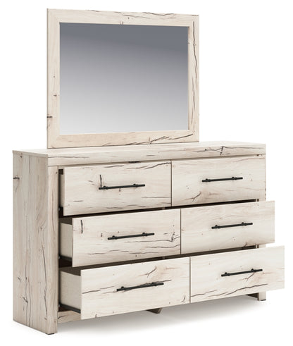 Lawroy Full Panel Storage Bed, Dresser, Mirror, Chest and Nightstand