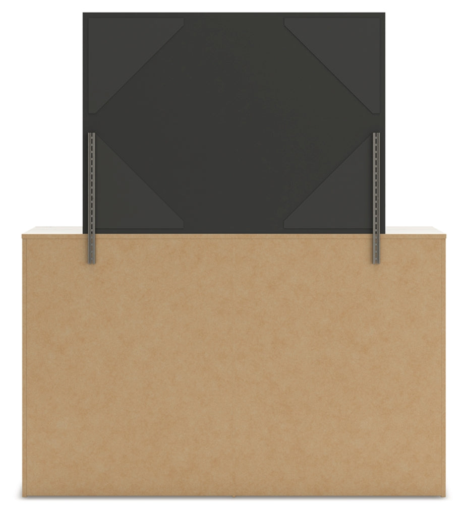 Lawroy King Panel Bed with Storage, Dresser, Mirror, Chest and Nightstand