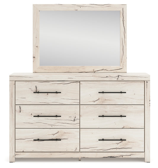 Lawroy Queen Panel Bed, Dresser and Mirror