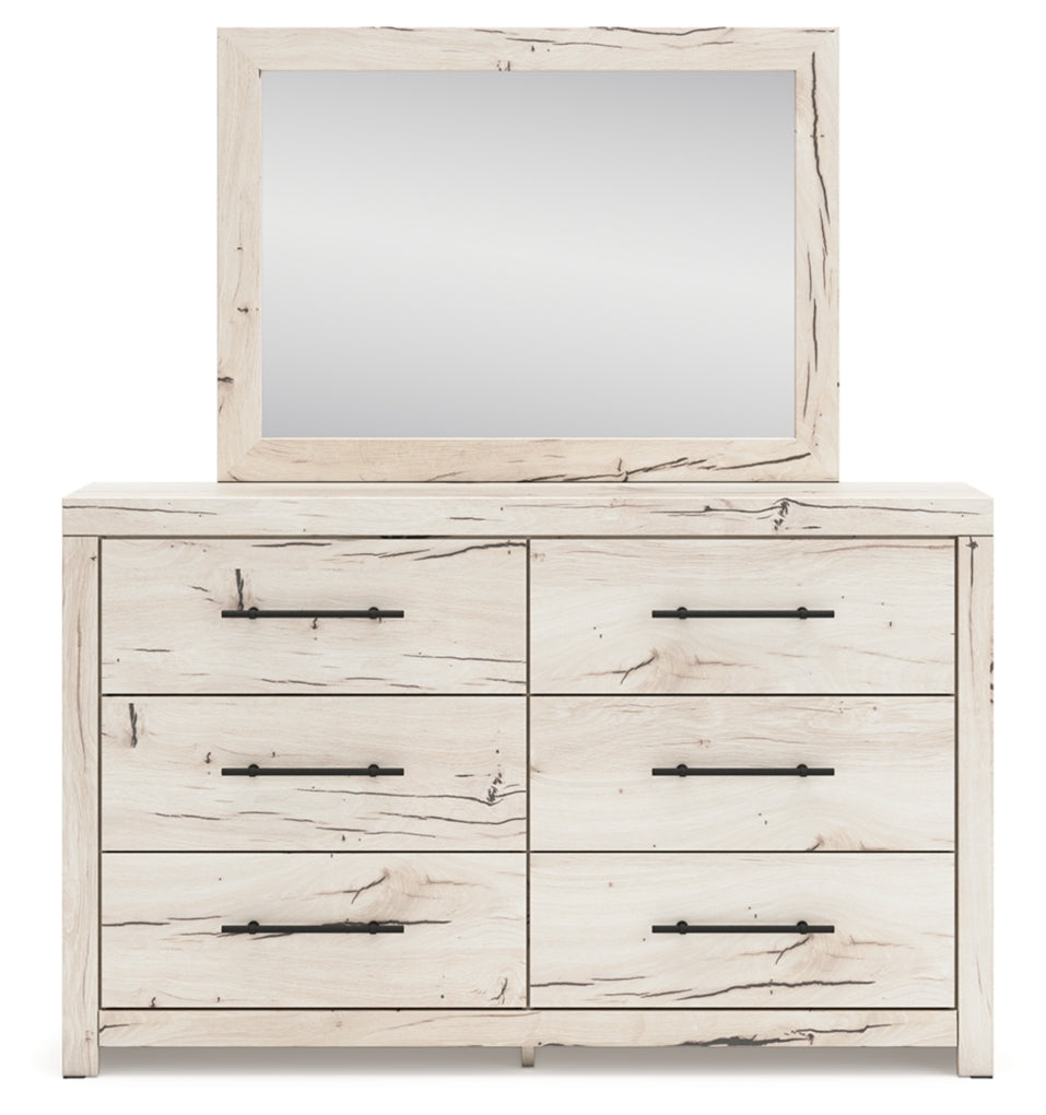Lawroy Queen Panel Storage Bed, Dresser, Mirror, Chest and Nightstand