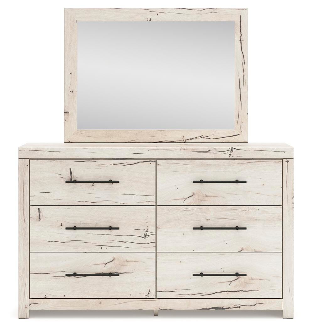 Lawroy Full Panel Storage Bed, Dresser, Mirror and Nightstand