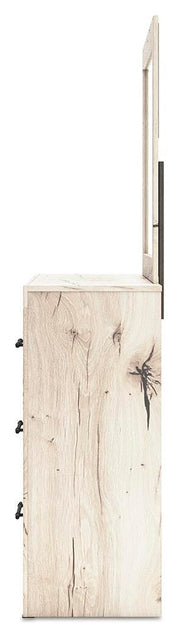 Lawroy Full Panel Storage Bed, Dresser, Mirror and Nightstand