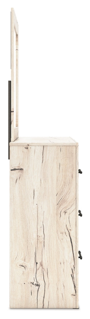 Lawroy King Panel Storage Bed, Dresser, Mirror and Nightstand