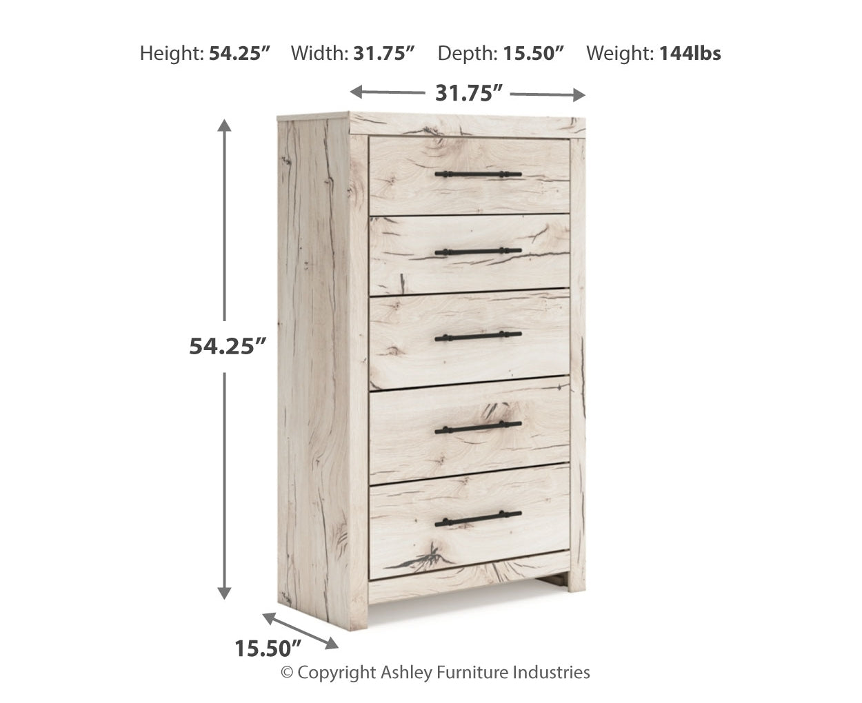 Lawroy Queen Panel Bed, Dresser, Mirror and Chest
