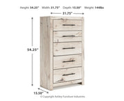 Lawroy Queen Panel Bed, Dresser, Mirror and Chest