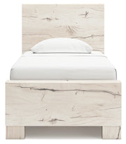Lawroy Twin Panel Bed with Storage, Dresser and Mirror