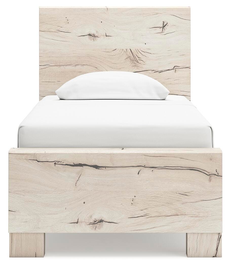 Lawroy Twin Panel Bed, Dresser and Mirror