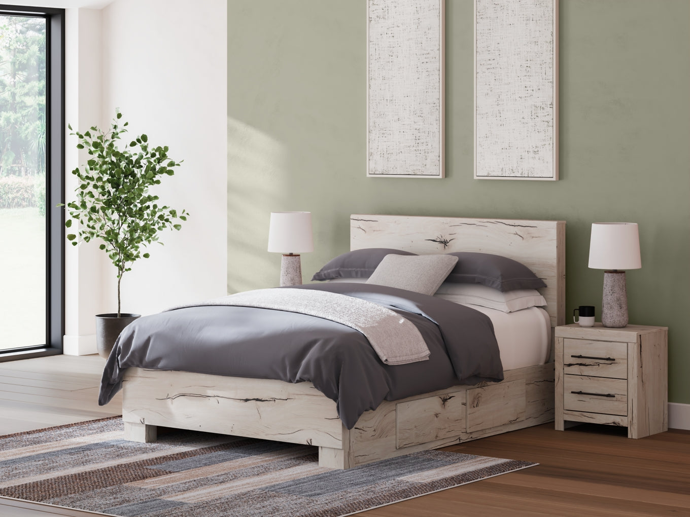 Lawroy Full Panel Bed with Storage
