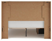 Lawroy Queen Panel Bed with Storage, Dresser and Mirror