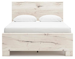 Lawroy Queen Panel Bed with Storage, Dresser and Mirror