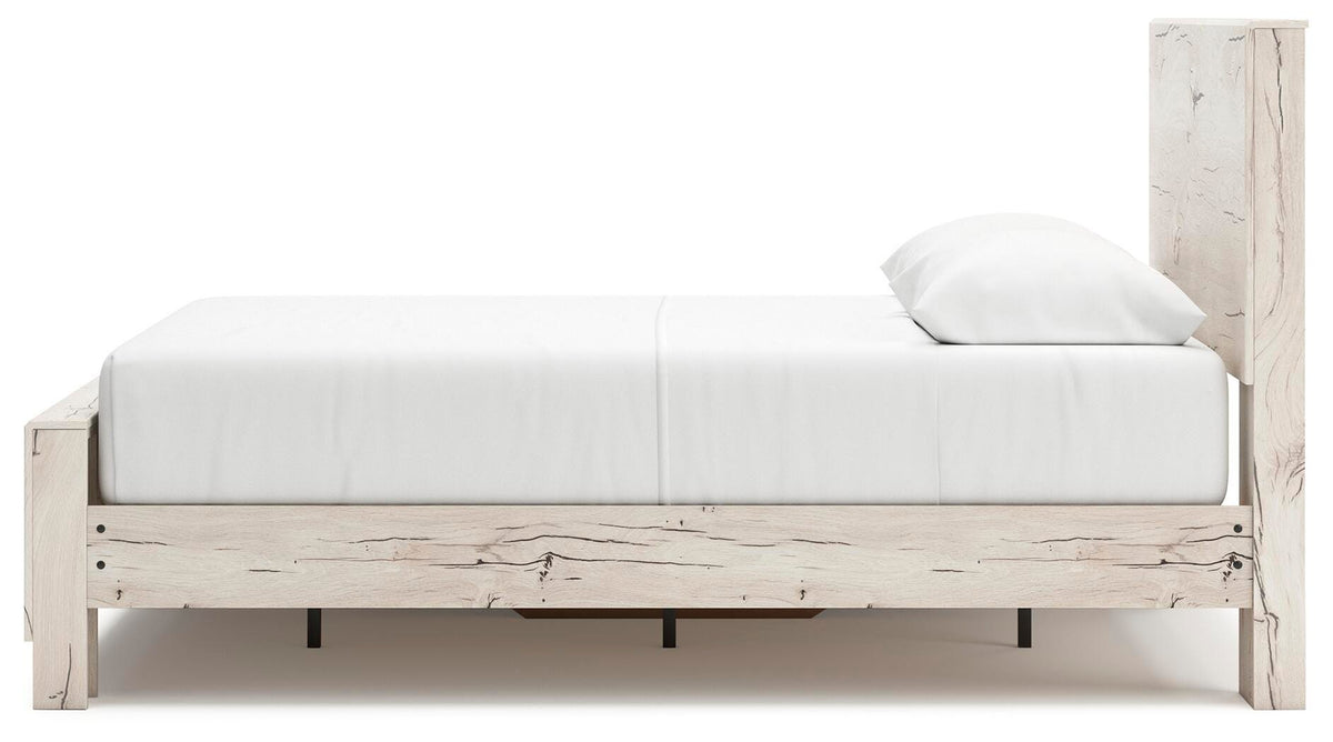 Lawroy Queen Panel Bed with Storage, Dresser and Mirror