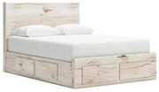 Lawroy Queen Panel Storage Bed, Dresser and Mirror