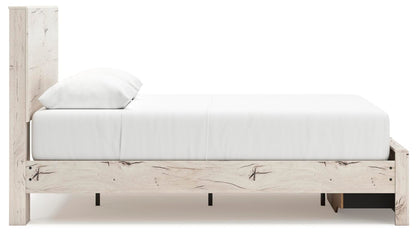 Lawroy Queen Panel Storage Bed, Dresser, Mirror and Nightstand