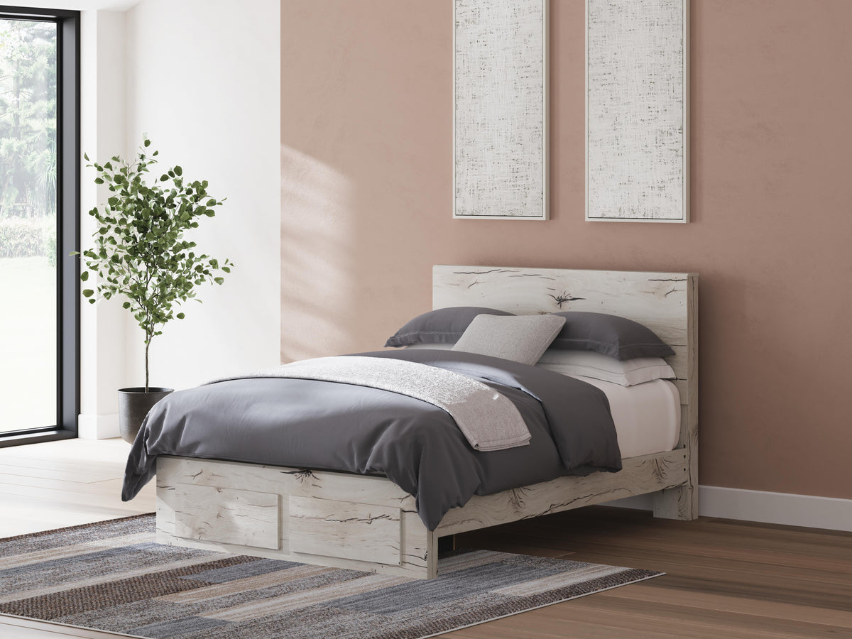 Lawroy Queen Panel Storage Bed, Dresser, Mirror and Nightstand